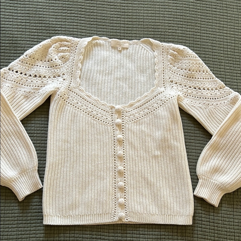 Women's Ivory Knit Sweater
